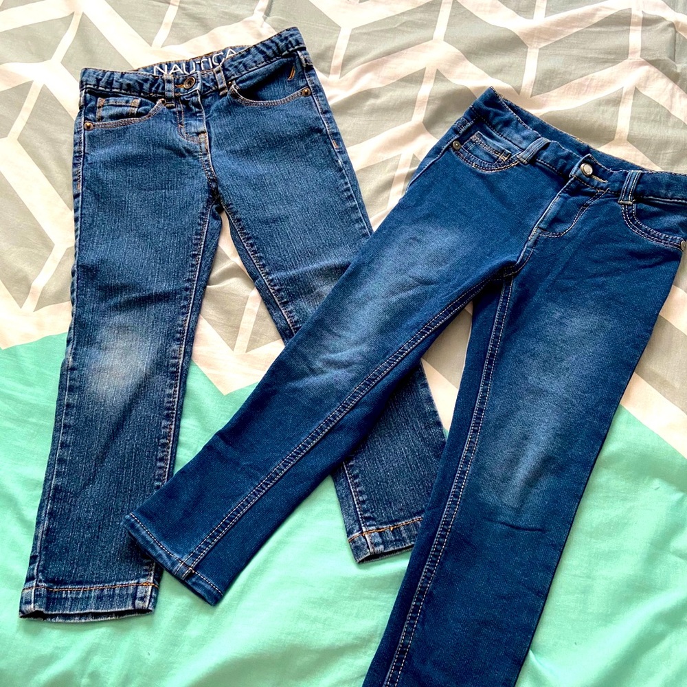 2 pairs of girls jeans